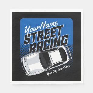 Personlig Street Tävla Tävling Motorsport Pappersservett