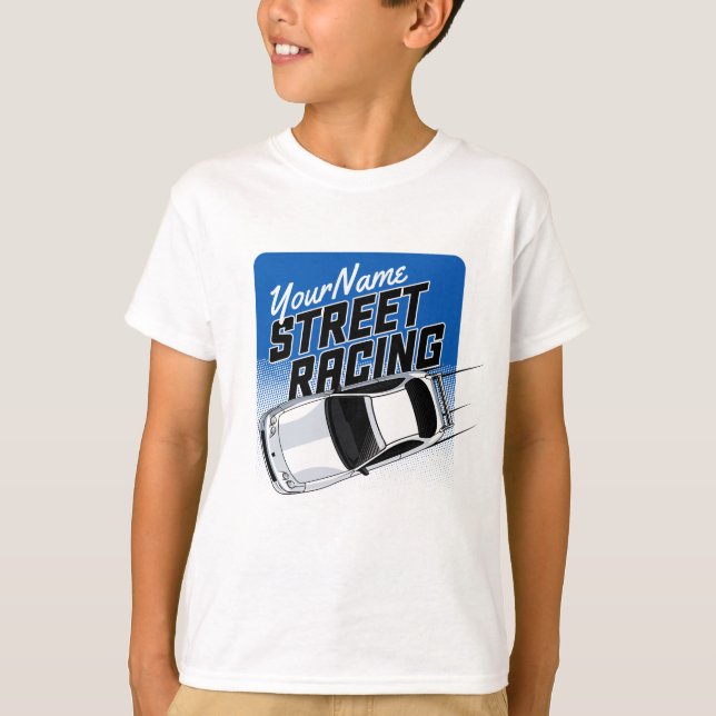Personlig Street Tävla Tävling Motorsport T Shirt (Framsida)