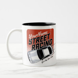 Personlig Street Tävla Tävling Motorsport Två-Tonad Mugg