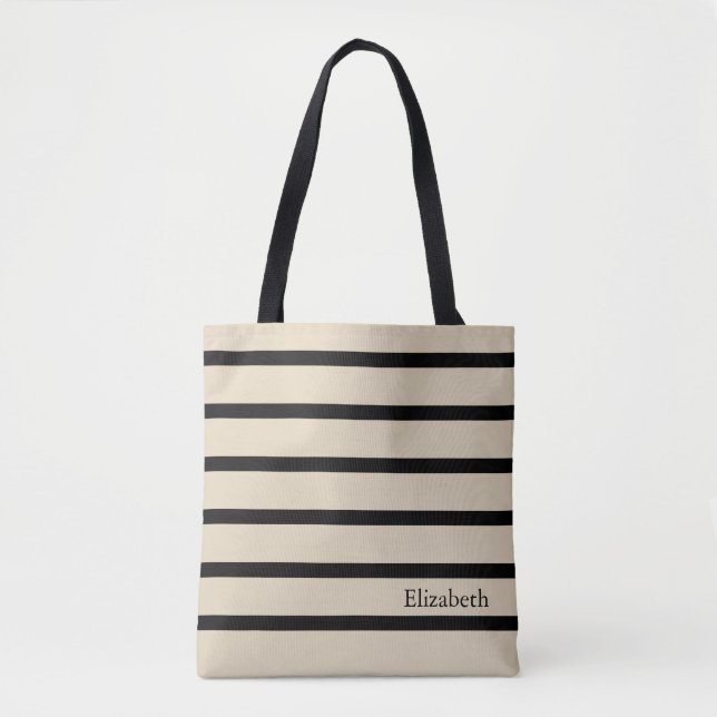 Personlig stripe tygkasse (Framsida)