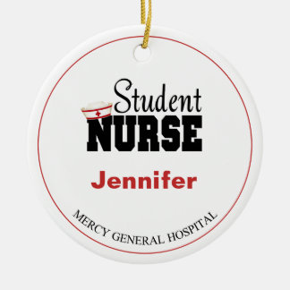 Personlig Student Nurse-jul Julgransprydnad Keramik