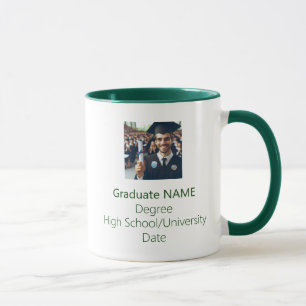 Personlig Student Photo Studenten Grönt Mugg