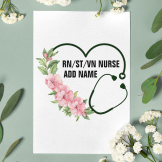 Personlig Student-registrerad-veteran Nurse Namn Brevpapper