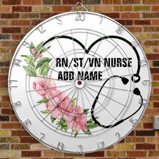 Personlig Student-registrerad-veteran Nurse Namn Darttavla