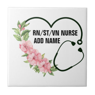Personlig Student-registrerad-veteran Nurse Namn Kakelplatta