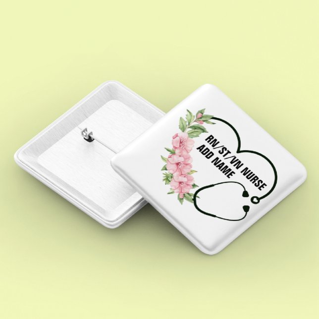 Personlig Student-registrerad-veteran Nurse Namn Knapp (Skapare uppladdad)