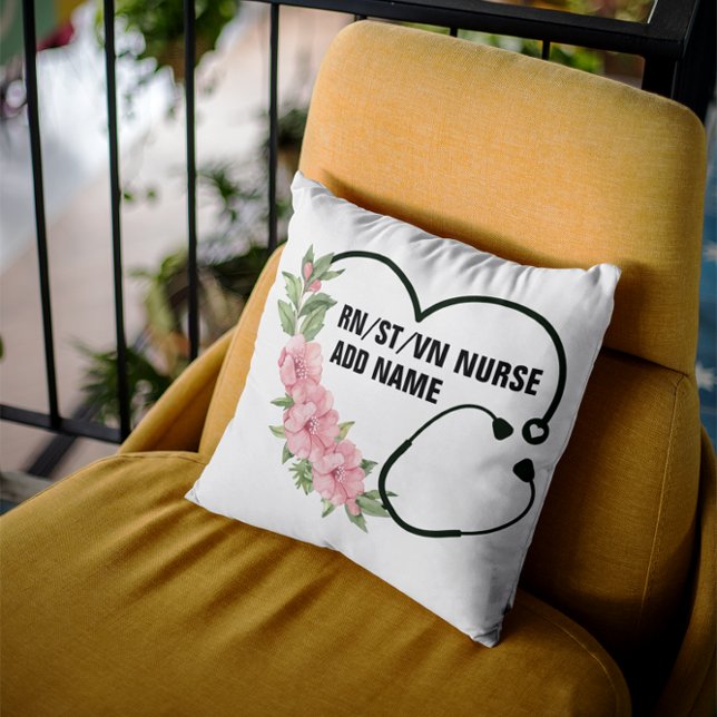 Personlig Student-registrerad-veteran Nurse Namn Kudde (Skapare uppladdad)