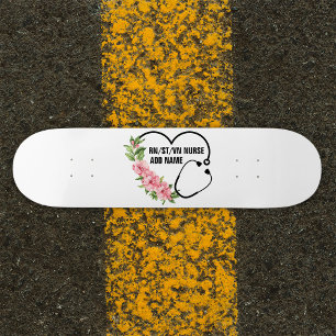 Personlig Student-registrerad-veteran Nurse Namn Mini Skateboard Bräda 18,5 Cm