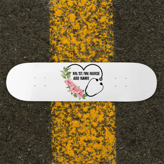 Personlig Student-registrerad-veteran Nurse Namn Mini Skateboard Bräda 18,5 Cm