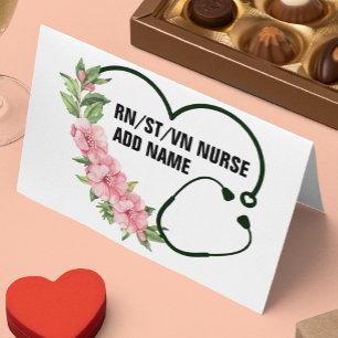 Personlig Student-registrerad-veteran Nurse Namn Tidsbeställning Kort