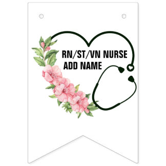 Personlig Student-registrerad-veteran Nurse Namn Vimplar
