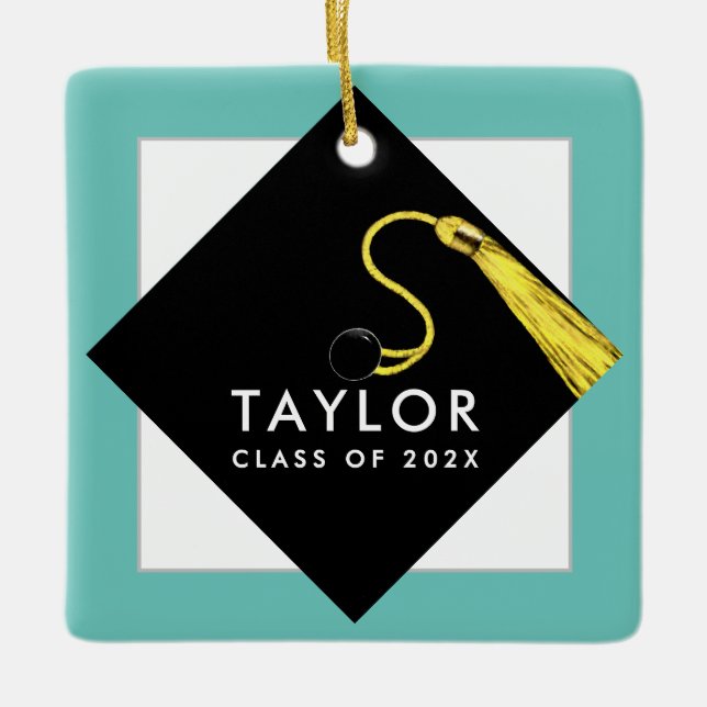 Personlig Studenten 2025 Gift Metall Ornament (Framsida)