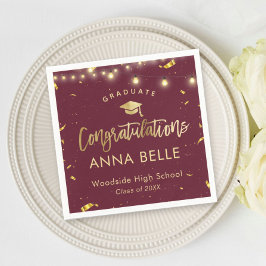 Personlig Studenten Anpassningsbar Class of 2025 R Pappersservett