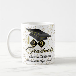 Personlig Studenten Black & Guld 20XX Kaffemugg