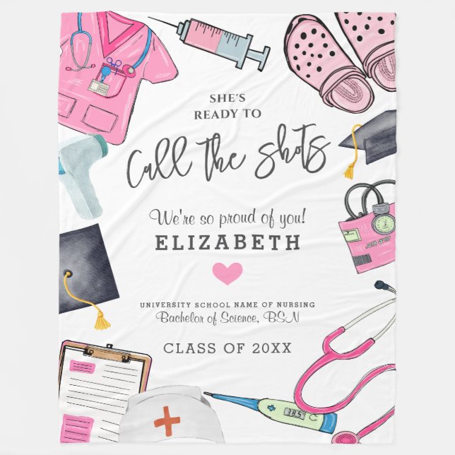 Personlig Studenten Fleecefilt (Framsidan)