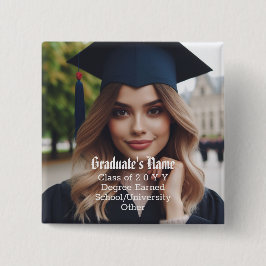 Personlig Studenten Foto, Namn och klassår Knapp