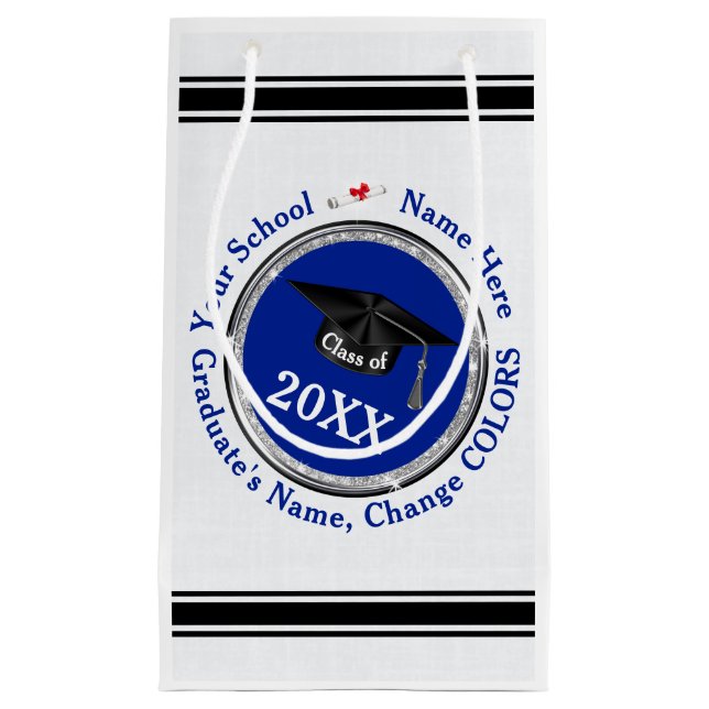 Personlig Studenten Gift Bags, Byt FÄRG (Framsidan)