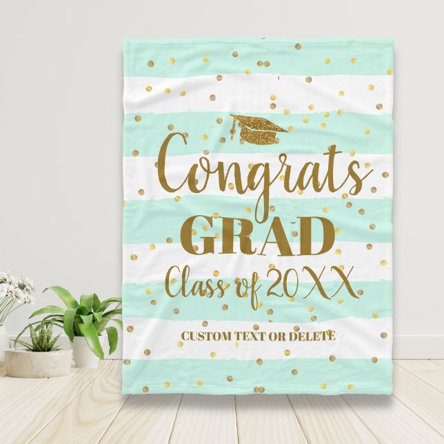 Personlig Studenten Gift Gratulerar Grad 2019 Fleecefilt (Skapare uppladdad)