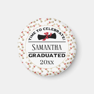 Personlig Studenten Gift   Tid att fira Magnet
