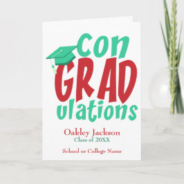 Personlig Studenten Grattisar Kort