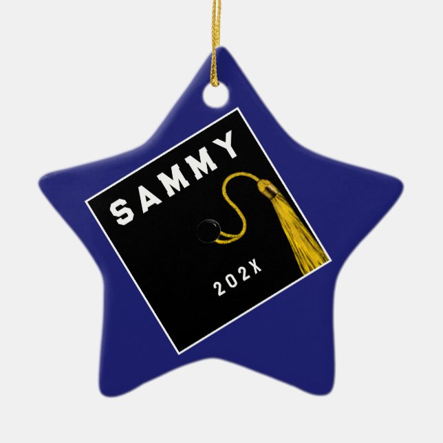 Personlig Studenten KeepsakCeramic Orna Julgransprydnad Keramik (Framsidan)