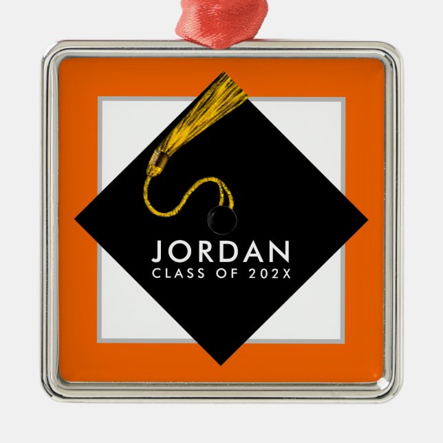 Personlig Studenten Keepsaké Julgransprydnad Metall (Framsidan)