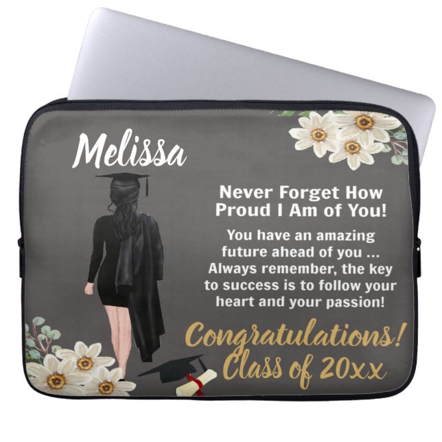Personlig Studenten Keepsaké Laptop Fodral (Framsidan)