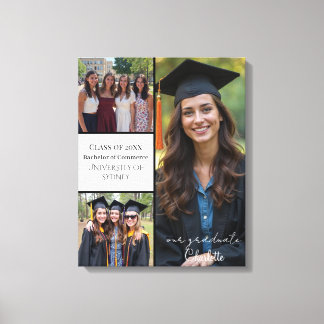 Personlig Studenten Photo Collage Canvastryck