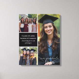 Personlig Studenten Photo Collage Canvastryck