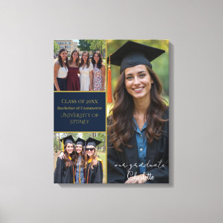 Personlig Studenten Photo Collage Canvastryck