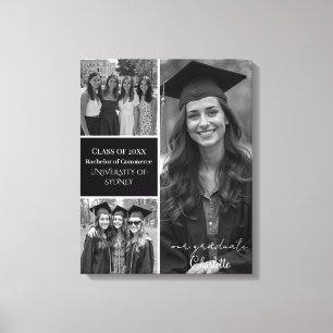 Personlig Studenten Photo Collage Canvastryck