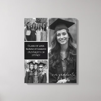 Personlig Studenten Photo Collage Canvastryck