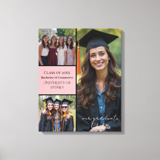 Personlig Studenten Photo Collage Canvastryck
