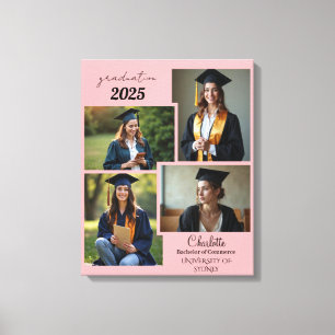 Personlig Studenten Photo Collage Kanvastryck