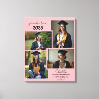 Personlig Studenten Photo Collage Kanvastryck