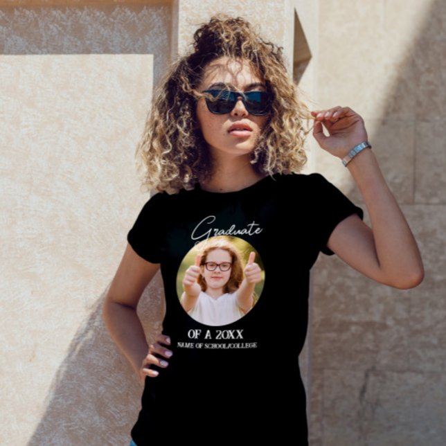 Personlig studenten t-shirt 2014 vit och svart (Skapare uppladdad)