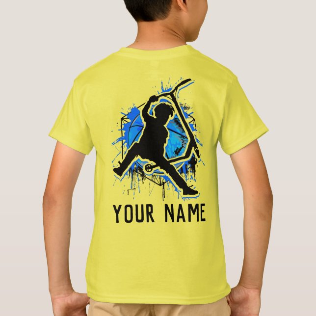 Personlig Stuntscooter T-Shirt - Kickscooter (Baksida)