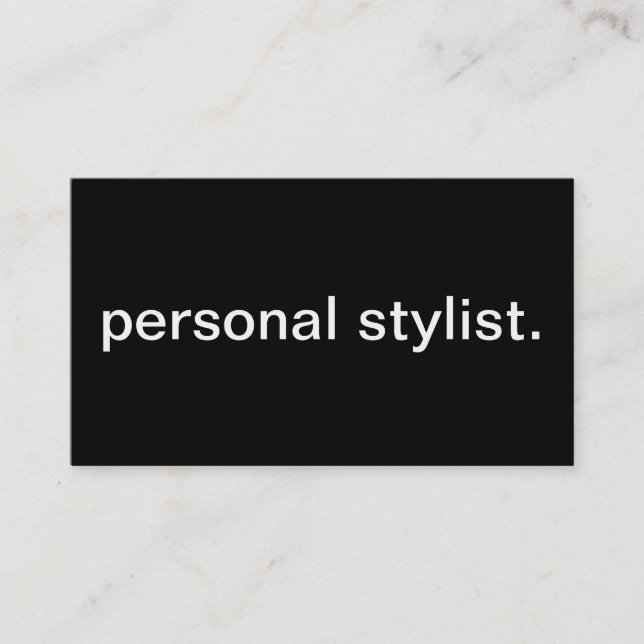 Personlig stylist visitkort (Framsida)