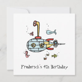 Personlig Subsea Children's Birthday Inbjudan