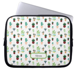 Personlig suckulent kaktus laptopsleeve laptop fodral
