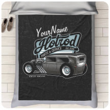 Personlig Suede Hot rod Sedan Speed Shop Garage