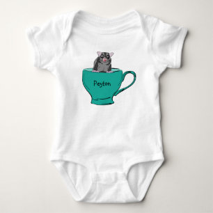 Personlig Sugar Glider i en Grönt Tekopp T Shirt