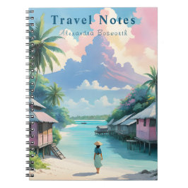 Personlig Summer i Filippinerna Travel Notebook Anteckningsbok
