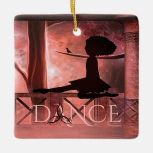Personlig Sunrise Irish Dancer Birthday Card Julgransprydnad Keramik
