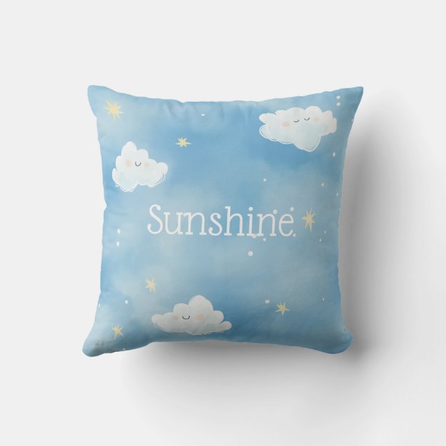 Personlig Sunshine och Cloud Dream Dekorativ kudde (Baksida)