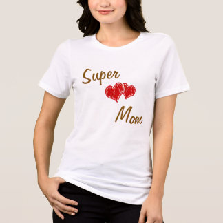 Personlig Super Mamma T-Shirt | Anpassat Namn