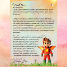 Personlig Superhjälte Kindness Brev Printable