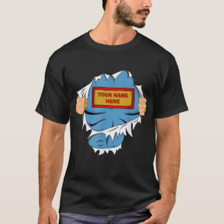 Personlig Superhjälte Namn T-Shirt, Anpassa Din N T Shirt