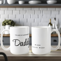 Personlig Superhjälte Pappa Mugg - Anpassningsbar