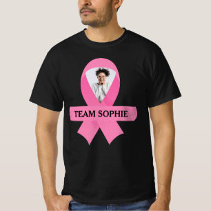 Personlig Support Team Breast Cancer Awareness T Shirt